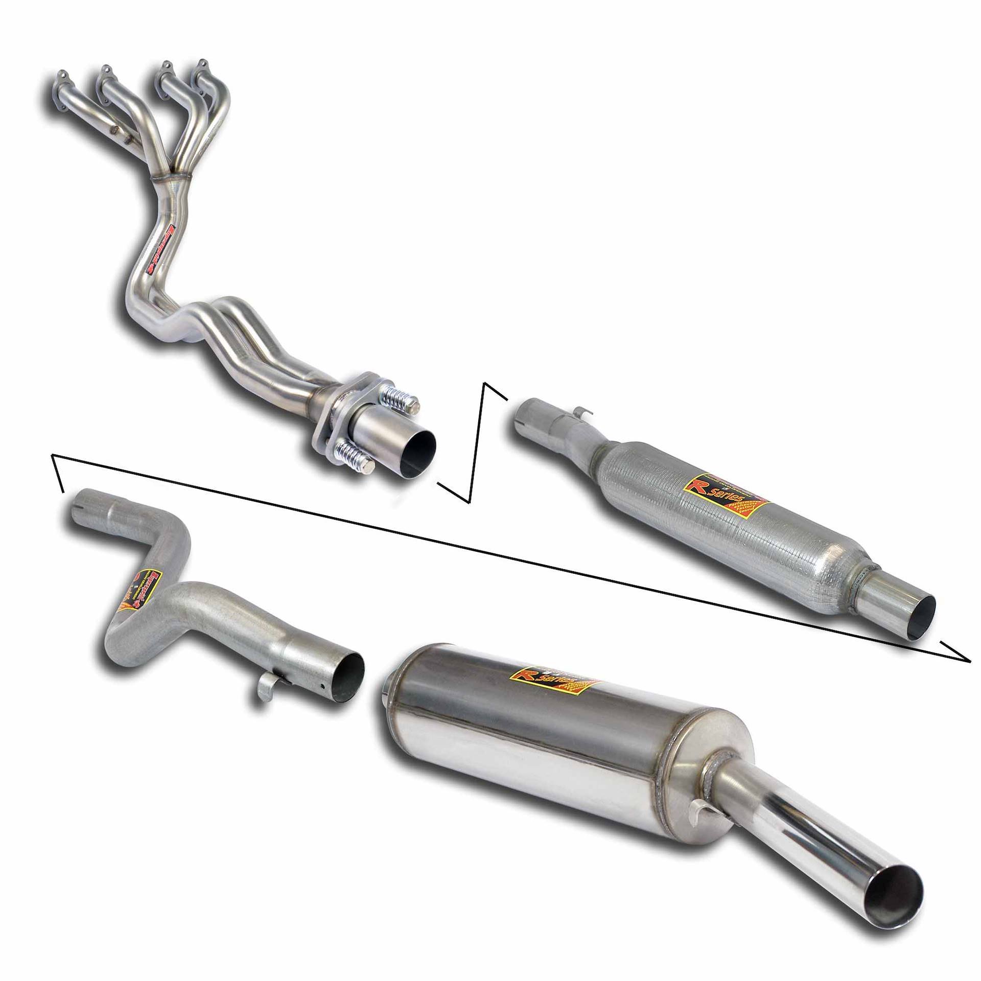 Track performance package Ø60 mm 4-2-1 Certified for Classic Exhaust Design